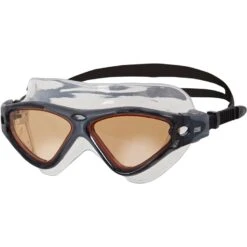 Zoggs Tri-Vision Mask Swimming Goggles - Black/black/CV
