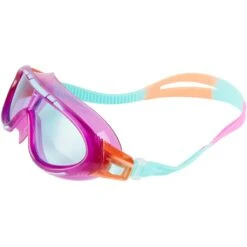 Speedo Rift Junior Swimming Goggle - Orchid/soft Coral/peppermint -Aqua Verkoop 284230 01 d 574225