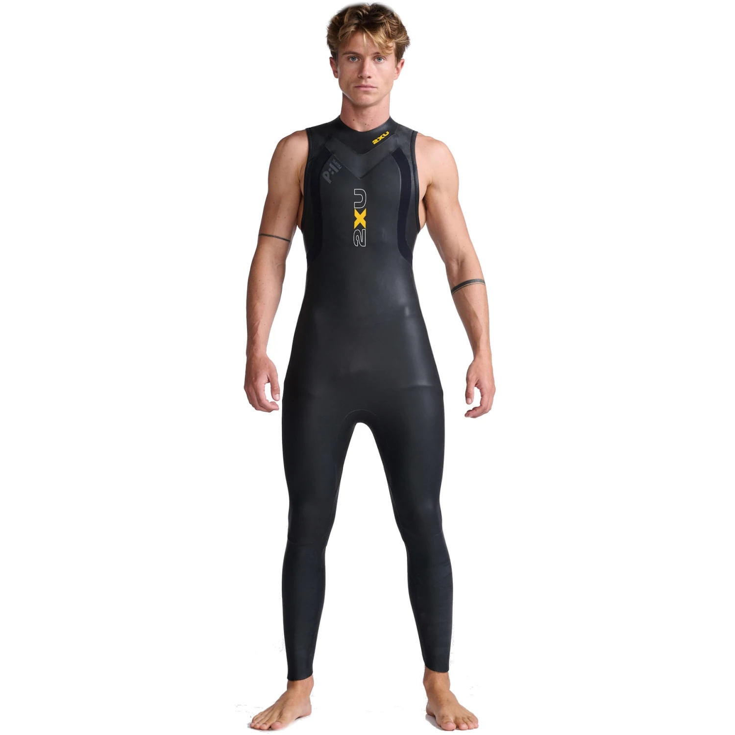 2XU Propel P:1 Wetsuit Zonder Mouwen - Black/ambition 3 2XU Propel P:1 Wetsuit Zonder Mouwen - Black/ambition