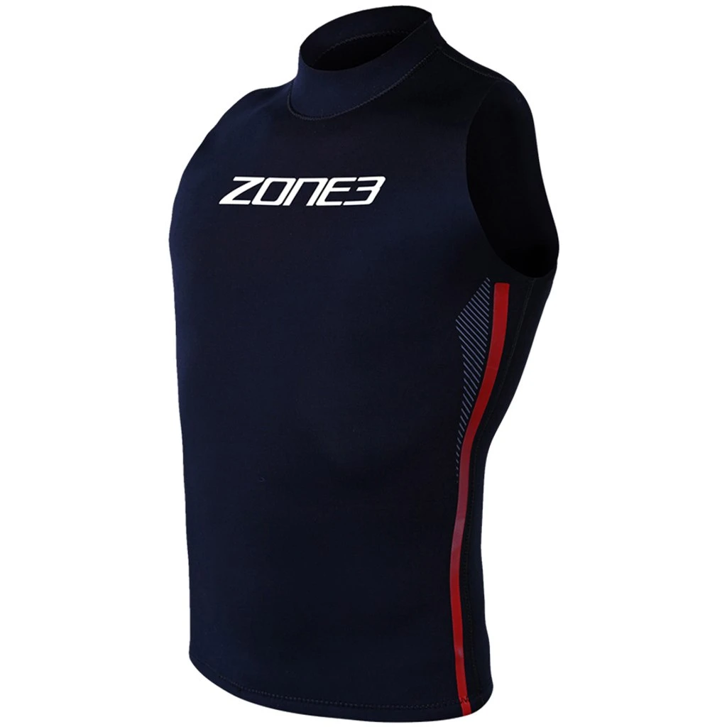 Zone3 Neopreen Verwarmend Vest - Zwart/rood/wit 3 Zone3 Neopreen Verwarmend Vest - Zwart/rood/wit