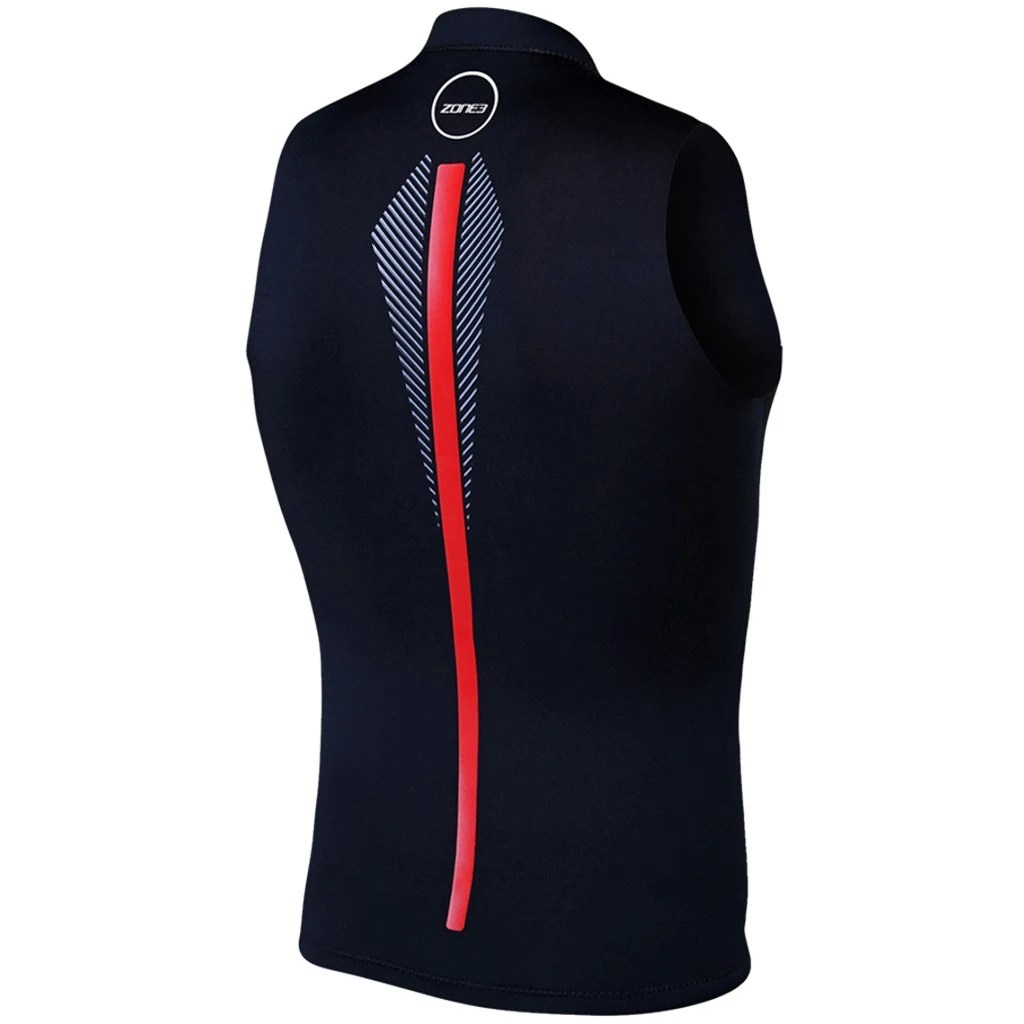 Zone3 Neopreen Verwarmend Vest - Zwart/rood/wit 4 Zone3 Neopreen Verwarmend Vest - Zwart/rood/wit - Afbeelding 2