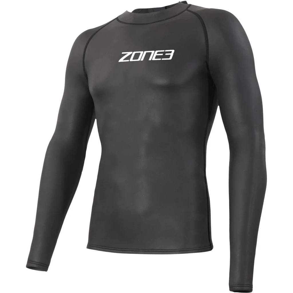 Zone3 Neoprene Long Sleeve Under Wetsuit Baselayer - Black/white 3 Zone3 Neoprene Long Sleeve Under Wetsuit Baselayer - Black/white