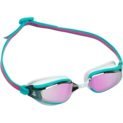 AQUASPHERE Fastlane Zwembril - Roze Titaan Gespiegeld - Roze/Turquoise -Aqua Verkoop aquasphere fastlane swim goggles pink titanium mirrored pink turquoise 3 1496853