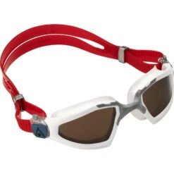 AQUASPHERE Kayenne Pro Zwembril - Bruin Gepolariseerd - Wit/Grijs -Aqua Verkoop aquasphere kayenne pro swim goggles brown polarized white gray 3 1438420