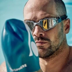 AQUASPHERE Kayenne Pro Zwembril - Zilver Titaan Gespiegeld - Transparent/Gray -Aqua Verkoop aquasphere kayenne pro swim goggles silver titanium 2 1438287