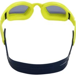 AQUASPHERE Ninja.A Swim Goggles - Yellow Titanium Mirrored - Bright Yellow/Navy Blue -Aqua Verkoop aquasphere ninja 1272370