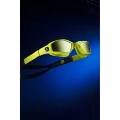AQUASPHERE Ninja.A Swim Goggles - Yellow Titanium Mirrored - Bright Yellow/Navy Blue -Aqua Verkoop aquasphere ninja 1272372