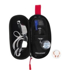 AQUASPHERE Zwembrilhouder - Zwart/Rood -Aqua Verkoop aquasphere swim goggle case black red 4 1272380