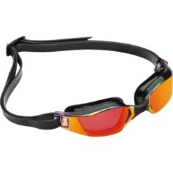 AQUASPHERE Xceed Zwembril - Rood Titaan Gespiegeld - Zwart/Zwart -Aqua Verkoop aquasphere xceed swim goggles red titanium mirrored black black 1 1439363