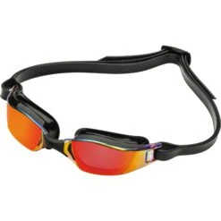 AQUASPHERE Xceed Zwembril - Rood Titaan Gespiegeld - Zwart/Zwart -Aqua Verkoop aquasphere xceed swim goggles red titanium mirrored black black 4 1439366