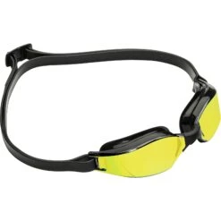 AQUASPHERE Xceed Zwembril - Geel Titaan Gespiegeld - Zwart/Zwart/Zwart -Aqua Verkoop aquasphere xceed swim goggles yellow titanium mirrored black black black 2 1442171