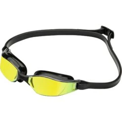 AQUASPHERE Xceed Zwembril - Geel Titaan Gespiegeld - Zwart/Zwart/Zwart -Aqua Verkoop aquasphere xceed swim goggles yellow titanium mirrored black black black 4 1442173