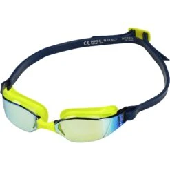AQUASPHERE Xceed Zwembril - Geel Titaan Gespiegeld - Bright Yellow/Navy Blue -Aqua Verkoop aquasphere xceed swim goggles yellow titanium mirrored bright yellow navy blue 2 1497509