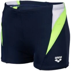 Arena Feel Panel Zwemshort Jongens - Navy/Soft Green/White