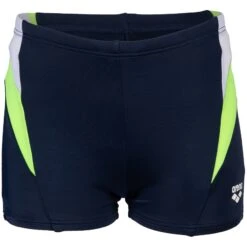 Arena Feel Panel Zwemshort Jongens - Navy/Soft Green/White -Aqua Verkoop arena feel boys panel swim shorts navy soft green white 3 1363692