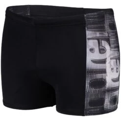 Arena Feel Overlap Zwemshort Heren - Zwart/White Multi
