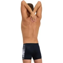 Arena Feel Overlap Zwemshort Heren - Zwart/White Multi -Aqua Verkoop arena feel mens overlap swim shorts black white multi 6 1364066