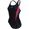 Arena Feel Threefold V Back Badpak Dames - Zwart/Zwart/Anguria 2 Arena Feel Threefold V Back Badpak Dames - Zwart/Zwart/Anguria -Aqua Verkoop arena feel womens threefold v back swimsuit black black anguria 1 1364520