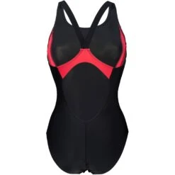Arena Feel Threefold V Back Badpak Dames - Zwart/Zwart/Anguria -Aqua Verkoop arena feel womens threefold v back swimsuit black black anguria 4 1364523