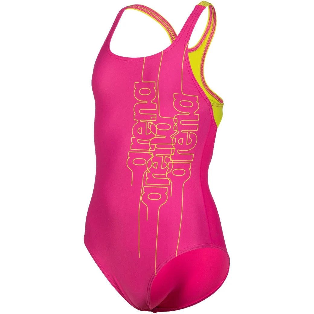 Arena Graphic Swim Pro Back Badpak Meisjes - Freak Rose-Soft Green 3 Arena Graphic Swim Pro Back Badpak Meisjes - Freak Rose-Soft Green
