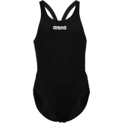 Arena Team Solid Swim Tech Badpak Meisjes - Zwart-Wit -Aqua Verkoop arena girls team swimsuit swim tech solid black white 3 1250691