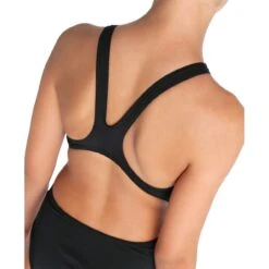 Arena Team Solid Swim Tech Badpak Meisjes - Zwart-Wit -Aqua Verkoop arena girls team swimsuit swim tech solid black white 9 1250697