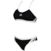 Arena Icons Cross Back Solid Bikini Dames - Zwart-Wit -Aqua Verkoop arena icons cross back solid women bikini black white 1 1121573