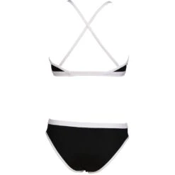 Arena Icons Cross Back Solid Bikini Dames - Zwart-Wit -Aqua Verkoop arena icons cross back solid women bikini black white 4 1121576