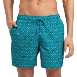 Arena Allover Beach Zwemshort Heren - Green Lake Logo