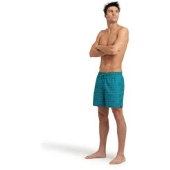 Arena Allover Beach Zwemshort Heren - Green Lake Logo -Aqua Verkoop arena mens allover beach boxer green lake logo 3 1387446