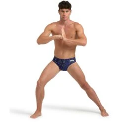 Arena Performance Kikko Pro Zwemslip Heren - Navy/Navy Multi -Aqua Verkoop arena mens kikko pro swim briefs navy navy multi 7 1512928