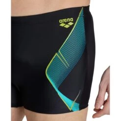 Arena Feel My Crystal Zwemshort Heren - Zwart -Aqua Verkoop arena mens my crystal swim short black 8 1512961