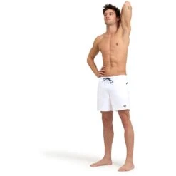 Arena Pro_File Beach Zwemshort Heren - Wit/Navy -Aqua Verkoop arena mens pro file beach boxers white navy 7 1364115