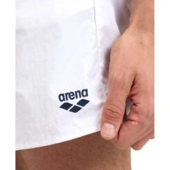 Arena Pro_File Beach Zwemshort Heren - Wit/Navy -Aqua Verkoop arena mens pro file beach boxers white navy 8 1364116