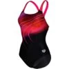 Arena Placement Swim Pro Back Badpak Dames - Zwart-Freak Rose -Aqua Verkoop arena placement swim pro back women swimsuit black freak rose 1 1252221