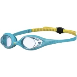 Arena Spider Zwembril Kinderen - Transparant - Mint-yellow