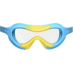 Arena Spider Mask Kinderenzwemmasker - Transparant - Geel/Lightblue -Aqua Verkoop arena spider kids mask clear yellow lightblue swimming goggles 2 1052600