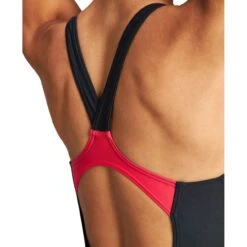 Arena Feel Threefold V Back Badpak Dames - Zwart/Zwart/Anguria -Aqua Verkoop arena threefold v back women swim suit black black anguria 9 1053375