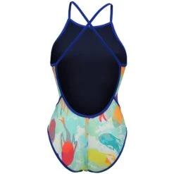 Arena Feel Mermaid Fast Back Badpak Dames - Royal/Soft Green Multi -Aqua Verkoop arena womens mermaid swimsuit fast back panel royal soft green multi 2 1513071