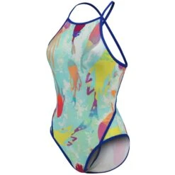 Arena Feel Mermaid Fast Back Badpak Dames - Royal/Soft Green Multi