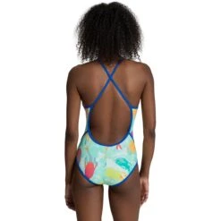 Arena Feel Mermaid Fast Back Badpak Dames - Royal/Soft Green Multi -Aqua Verkoop arena womens mermaid swimsuit fast back panel royal soft green multi 6 1513075