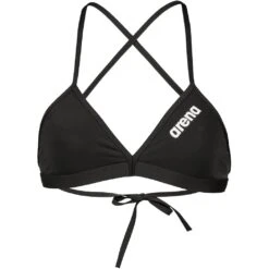 Arena Team Solid Tie Back Bikini Top Dames - Zwart-Wit 13 Arena Team Solid Tie Back Bikini Top Dames - Zwart-Wit -Aqua Verkoop arena womens team swim top tie back solid black white 3 1252347