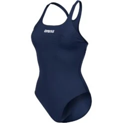 Arena Performance Solid Swim Pro Team Badpak Dames - Navy/Wit