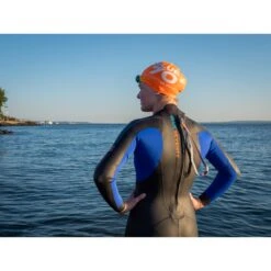 Blueseventy Sprint Dames Wetsuit - Zwart/blauw -Aqua Verkoop blueseventy sprint womens wetsuit black blue 22 1427882