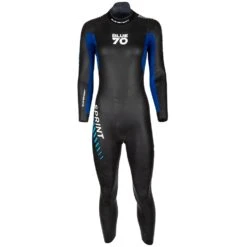 Blueseventy Sprint Dames Wetsuit - Zwart/blauw -Aqua Verkoop blueseventy sprint womens wetsuit black blue 3 1427879