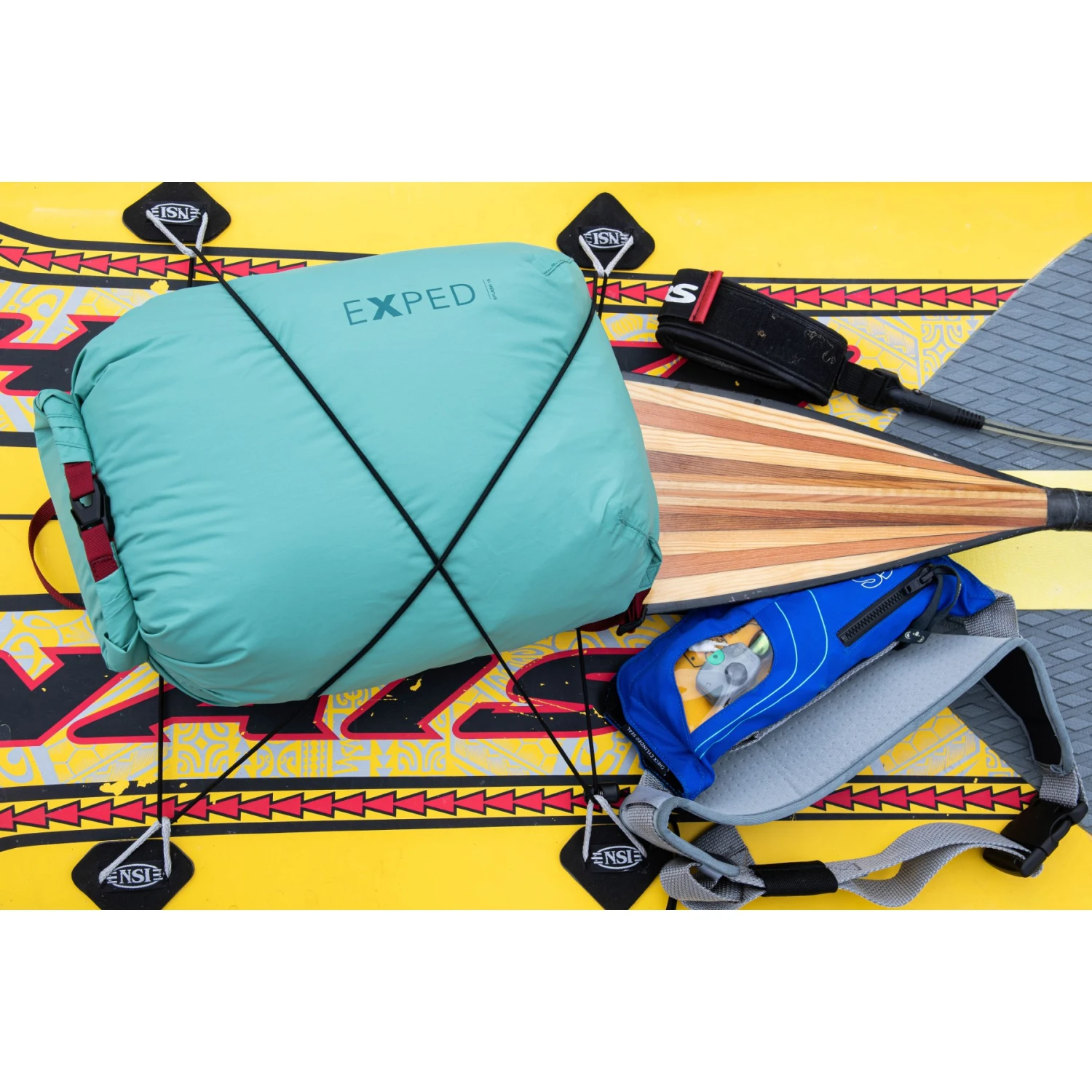 Exped Fold Drybag UL Pakzak - XXL - Cyan 6 Exped Fold Drybag UL Pakzak - XXL - Cyan - Afbeelding 4