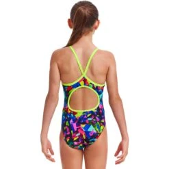 Funkita Diamond Back Badpak Meisjes - Destroyer -Aqua Verkoop funkita girls diamond back one piece swimsuit destroyer 3 1559017