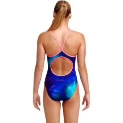 Funkita Diamond Back Badpak Meisjes - Fly Baby -Aqua Verkoop funkita girls diamond back one piece swimsuit fly baby 3 1330543