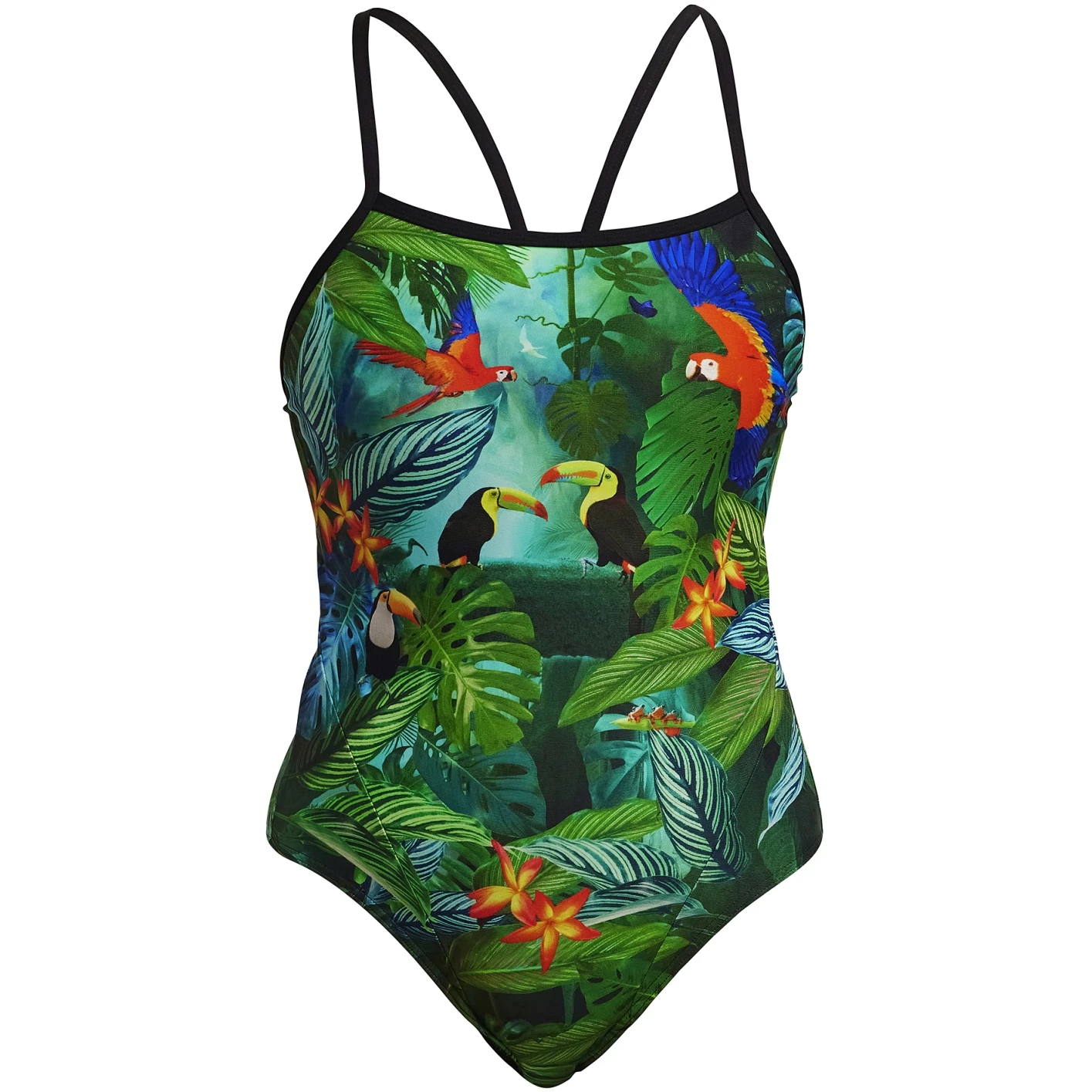 Funkita Single Strap Badpak Dames - Lost Forest 3 Funkita Single Strap Badpak Dames - Lost Forest