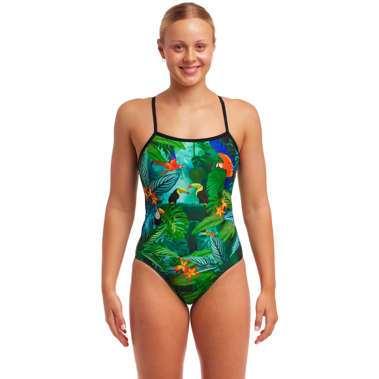 Funkita Single Strap Badpak Dames - Lost Forest 4 Funkita Single Strap Badpak Dames - Lost Forest - Afbeelding 2